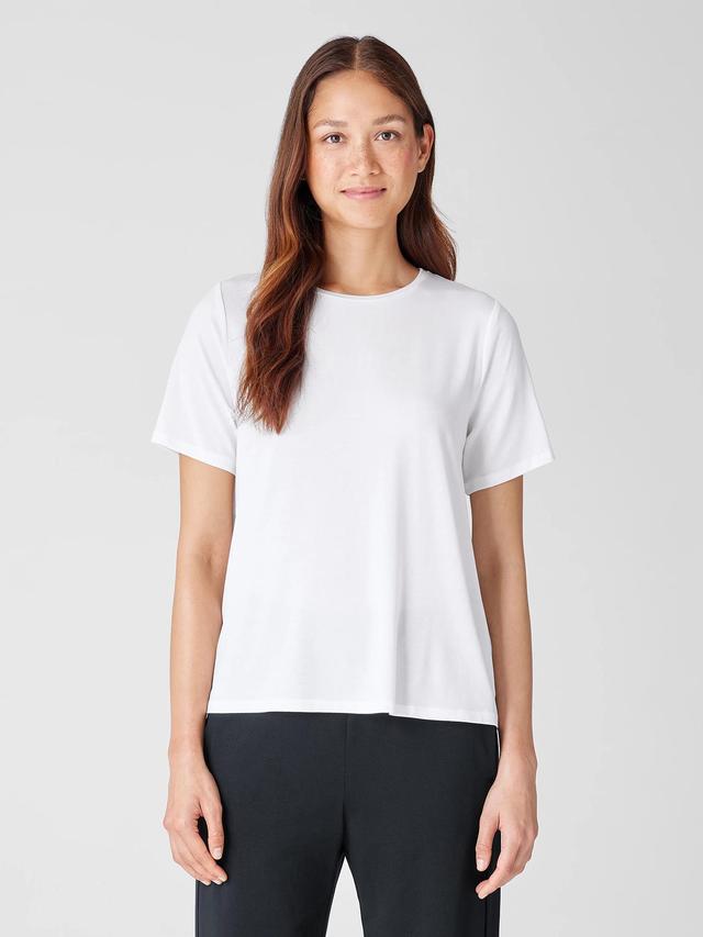 EILEEN FISHER Fine Jersey Crew Neck Teefemale Product Image