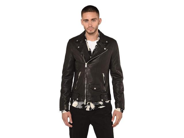 AllSaints Milo Leather Biker Jacket Product Image