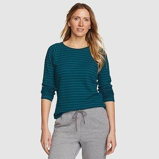 Women's Thermal Stripe Crew Product Image