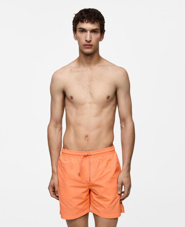 Plain lace swimsuit - Men | MANGO USA Product Image