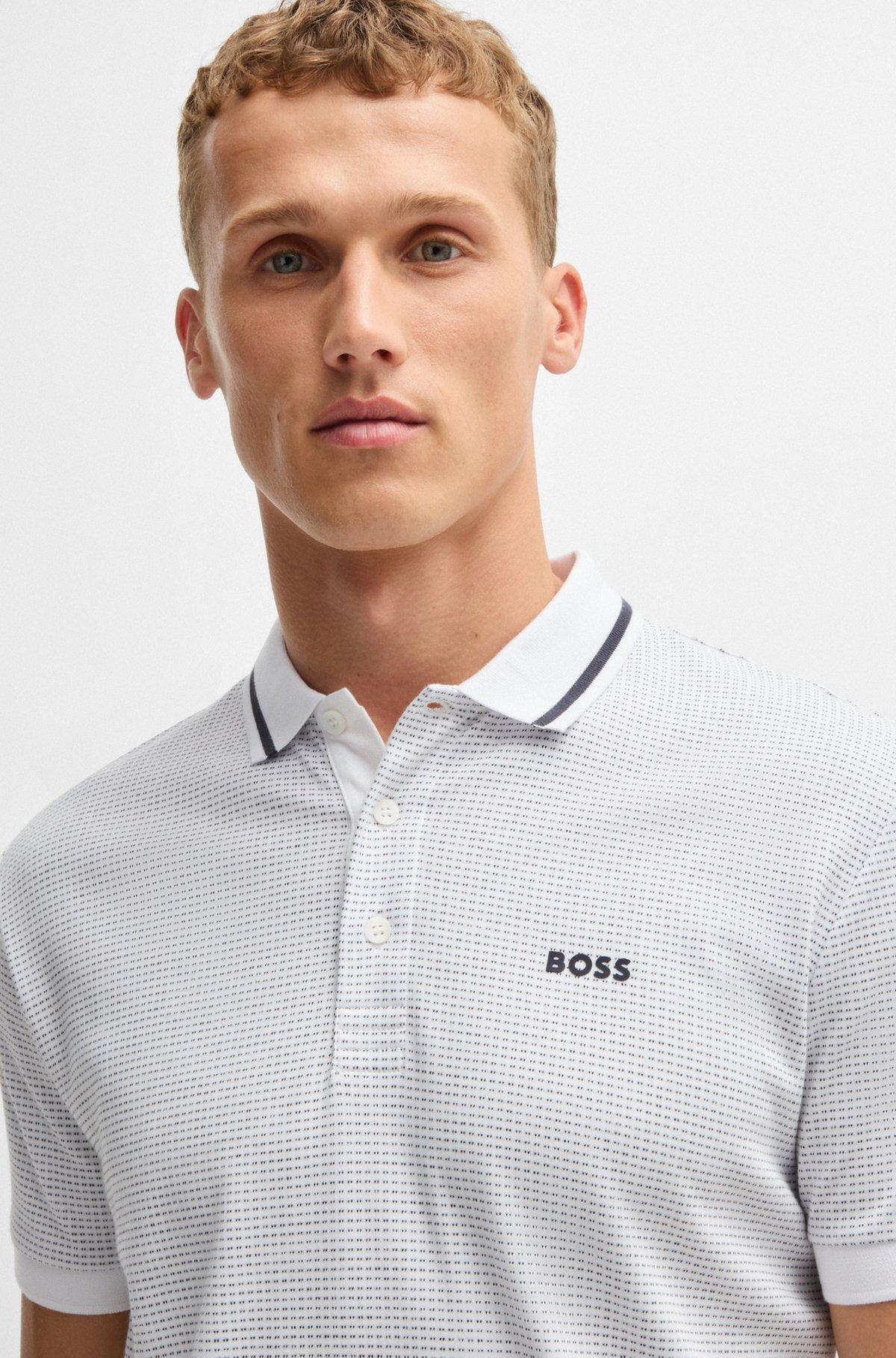 Paddy polo shirt in cotton jacquard Product Image