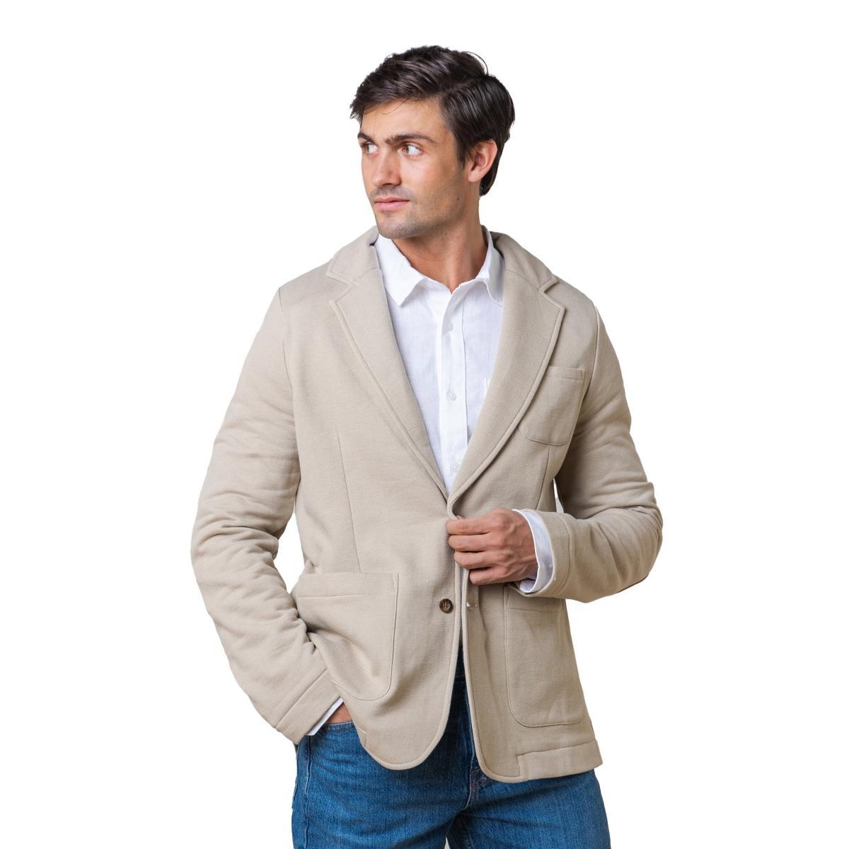 Hope & Henry Mens Fleece Blazer with Elbow Patches Product Image