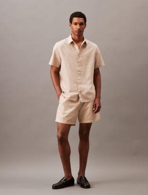 Linen Blend Pull-On Shorts Product Image