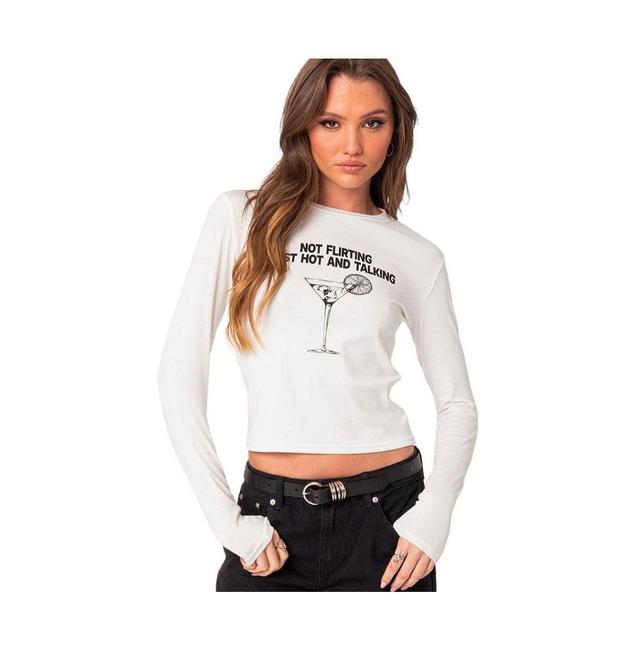 Womens Flirty long sleeves t shirt Product Image