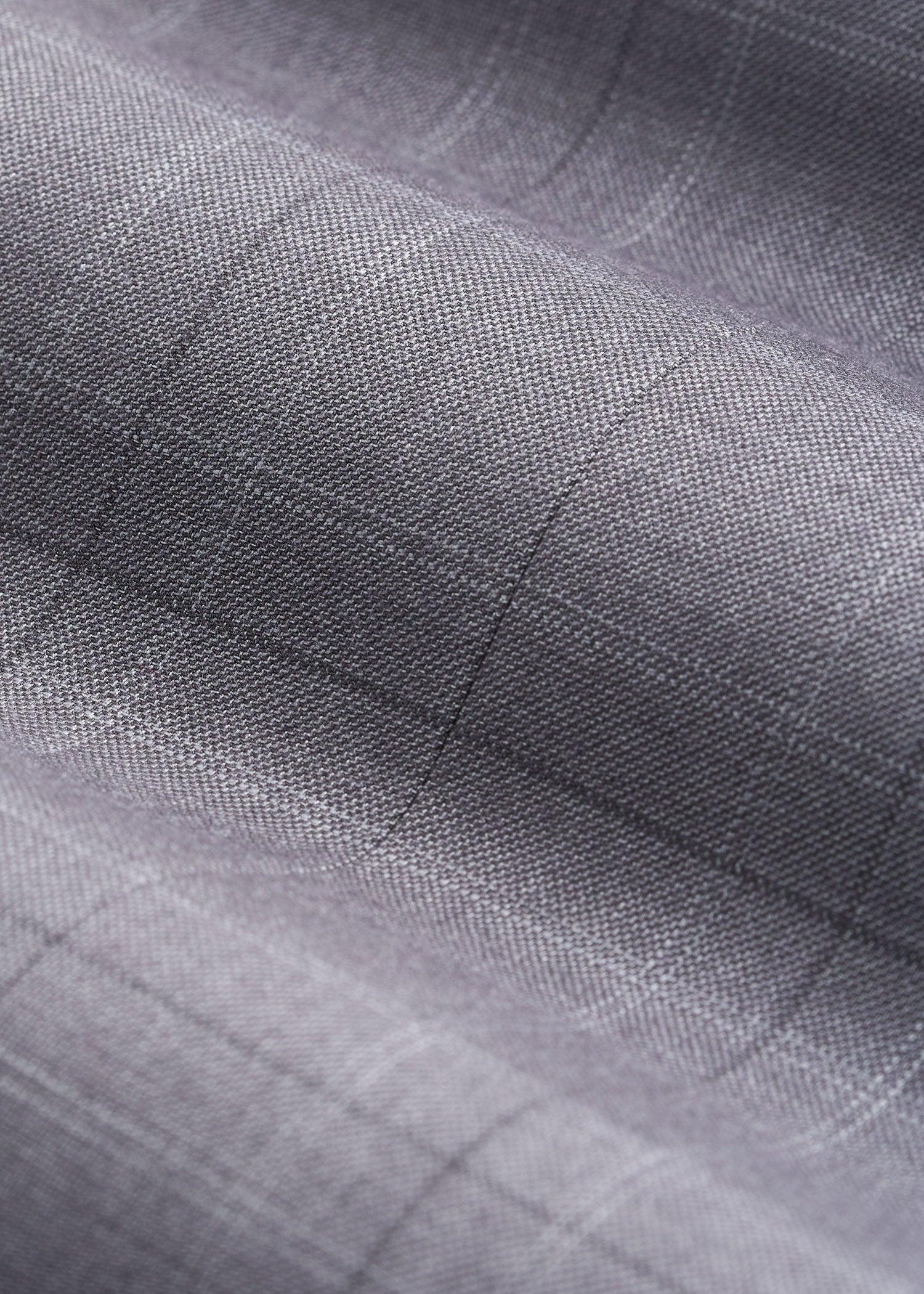 Suit Trousers for Tall Men in Light Grey Plaid Product Image