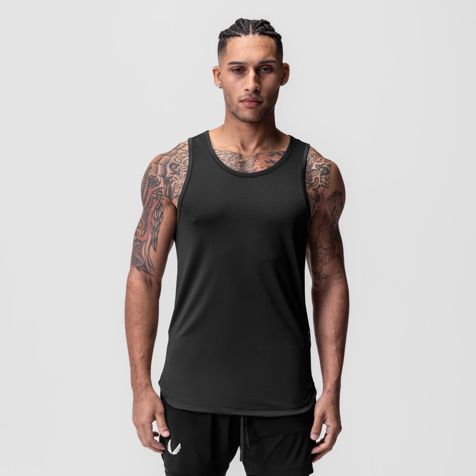 0830. AeroSilver® Tank Top - Black "RP" Product Image