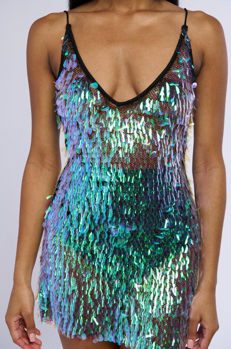 WHERE THE PEOPLE ARE SEQUIN MINI DRESS Product Image