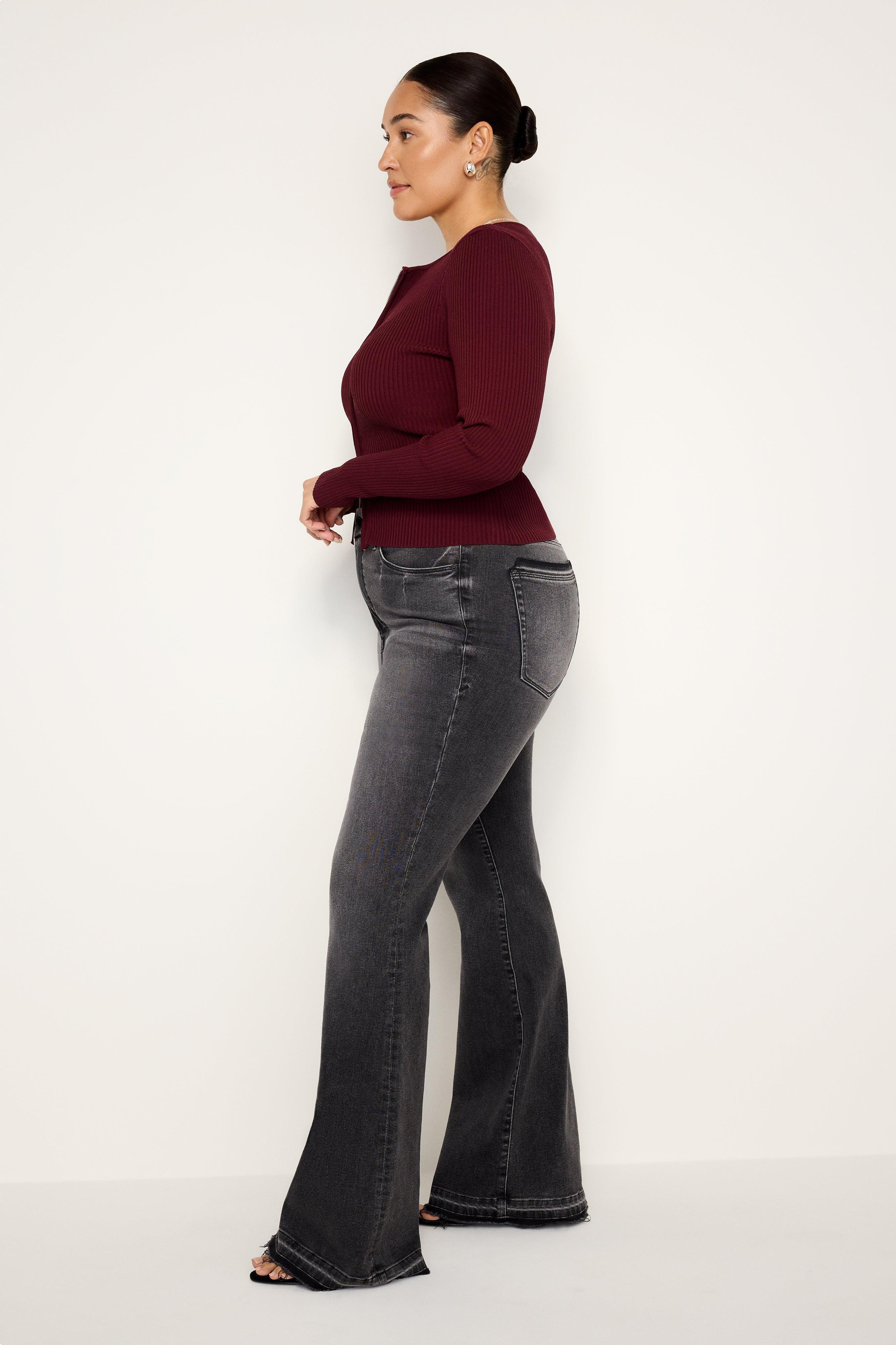 GOOD LEGS FLARE JEANS | BLACK338 Product Image