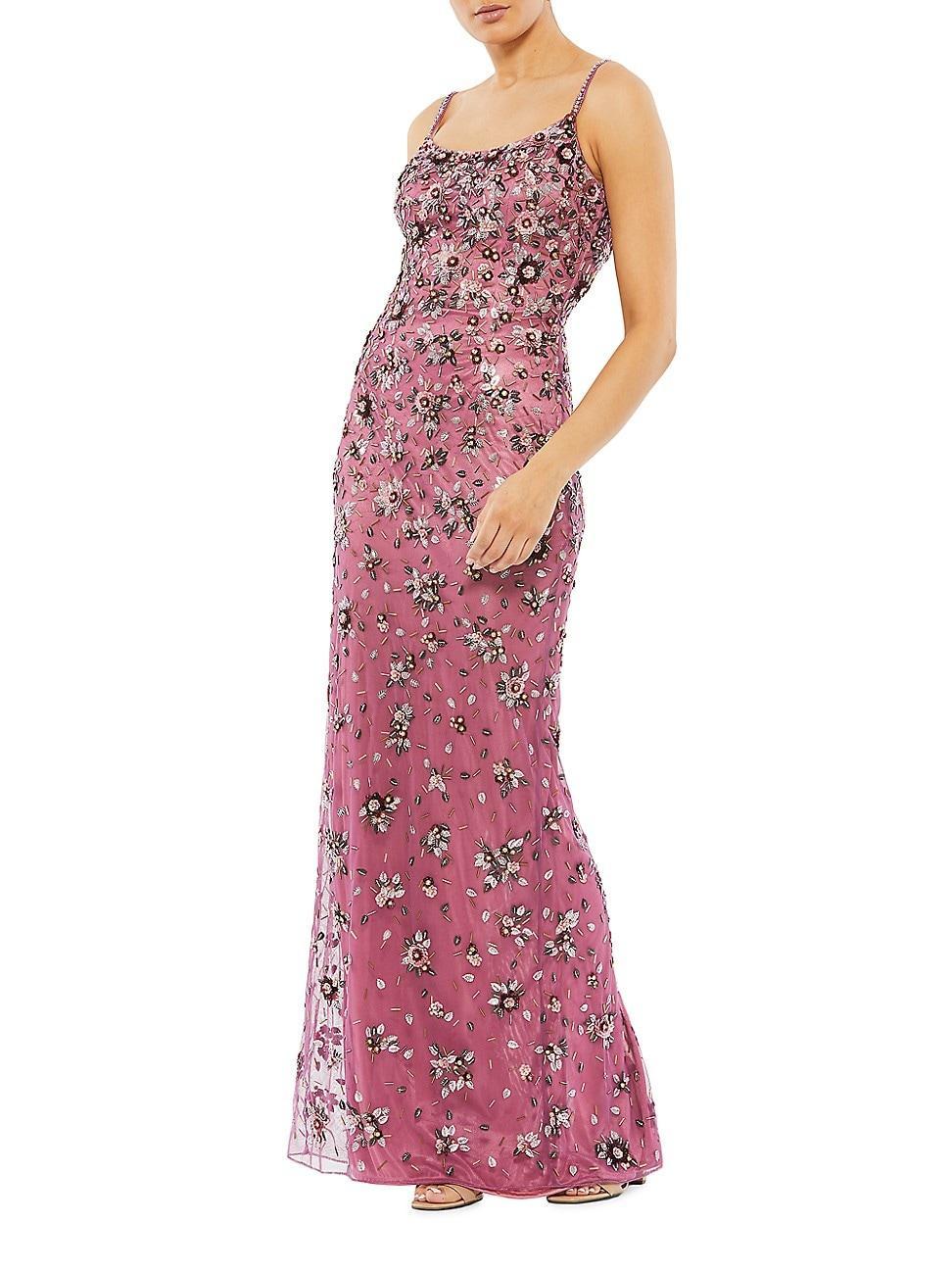 Womens Embellished Scoopneck Gown Product Image