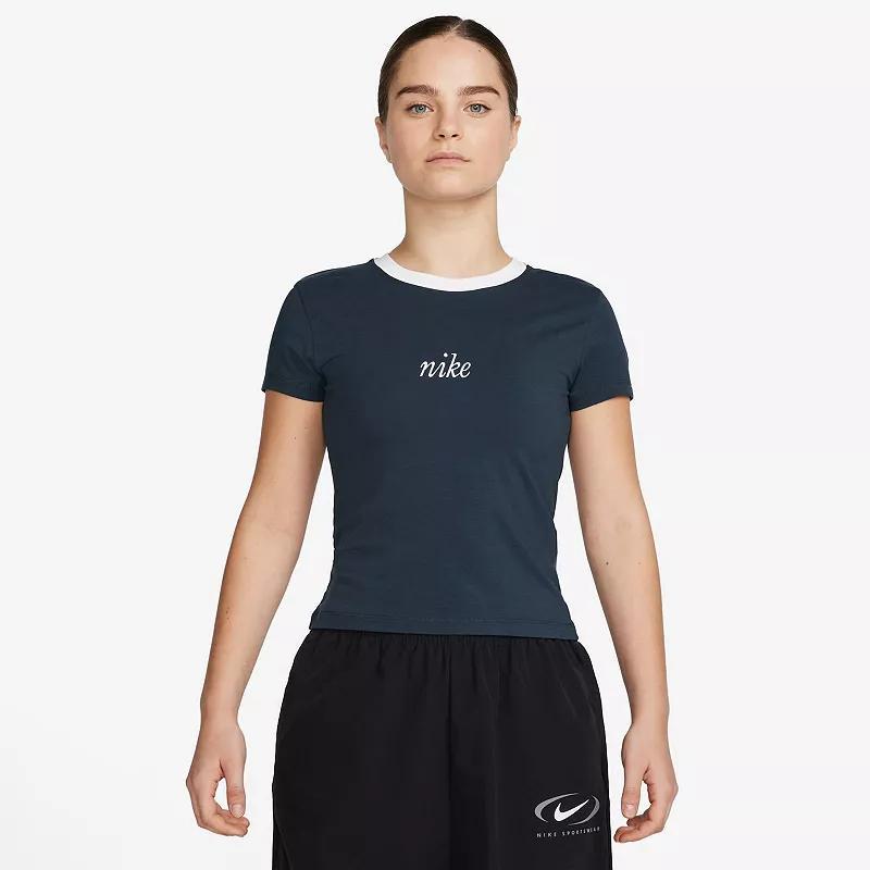 Nike Sportswear Chill Knit Women's Slim Cropped Tee Product Image