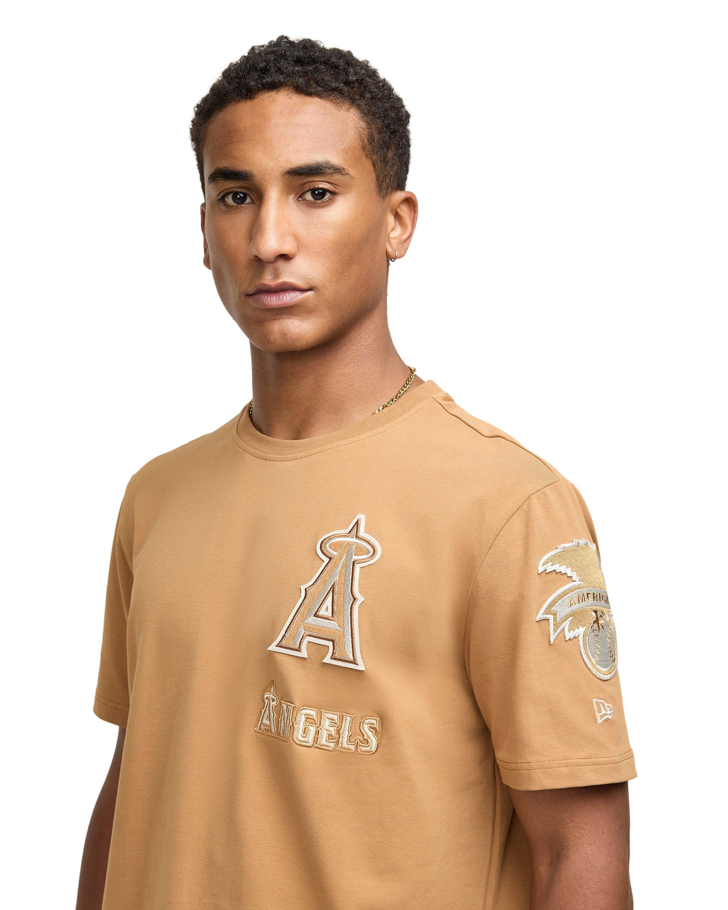 New York Mets Light Bronze Logo Select T-Shirt Male Product Image