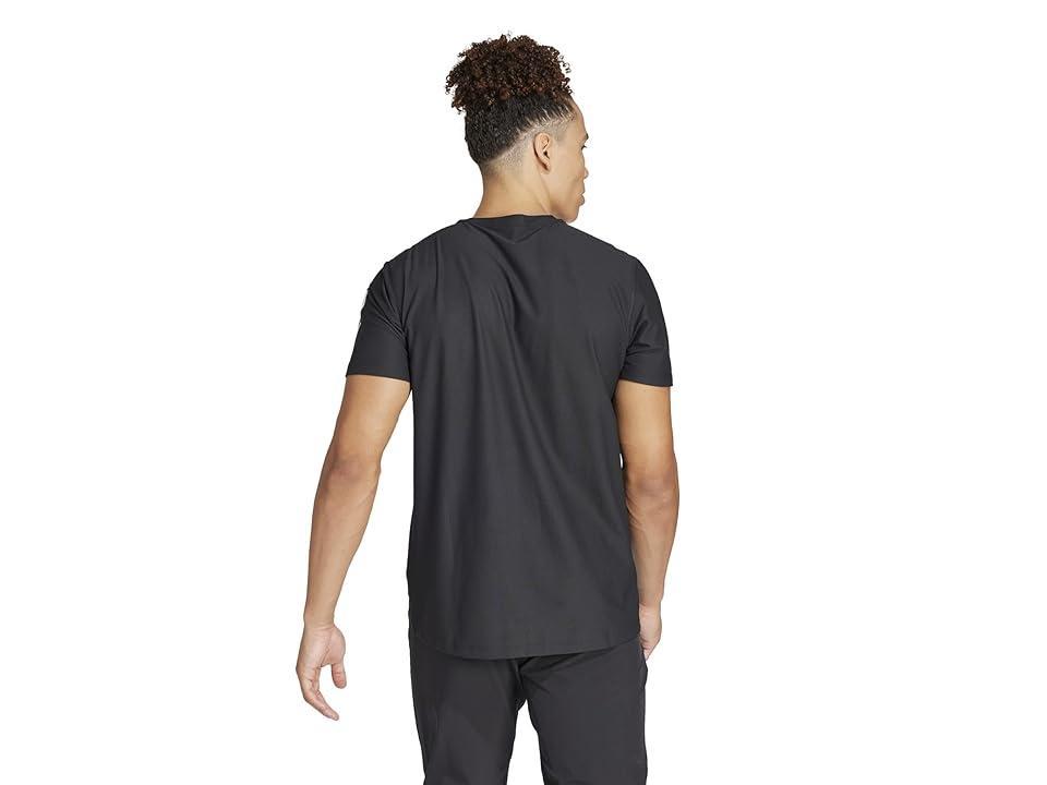 adidas Mens adidas Own The Run Aeroready Running Short Sleeve T-Shirt - Mens Black Product Image