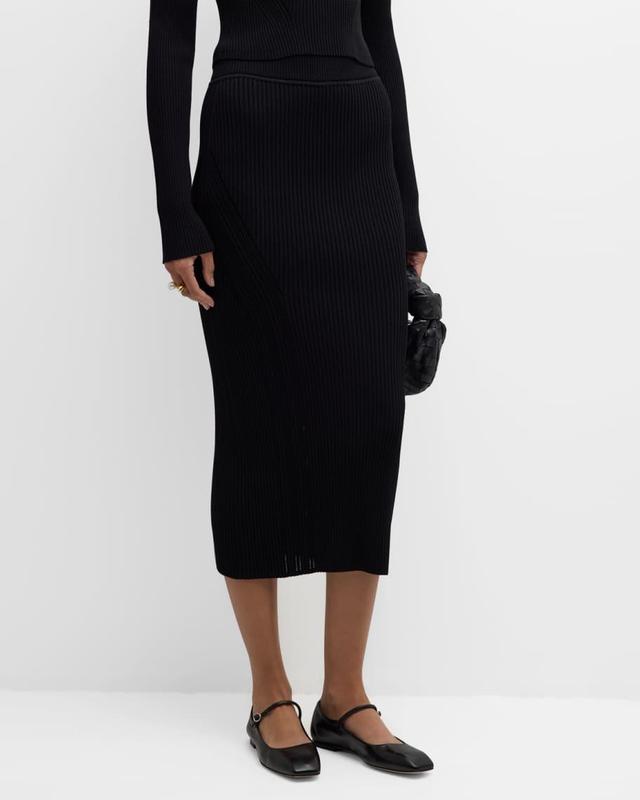 Joni Ribbed Midi Skirt Product Image