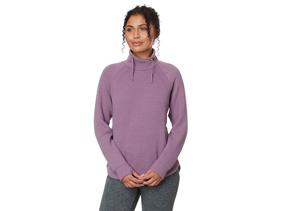 L.L.Bean Ridgeknit Crossneck Pullover (Mauve) Women's Clothing Product Image