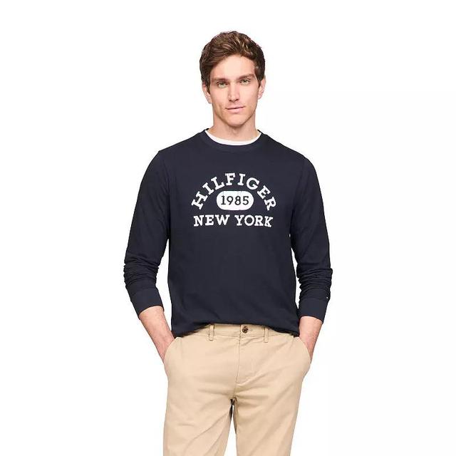 Mens Tommy Hilfiger Monotype Collegiate Long Sleeve Tee Product Image