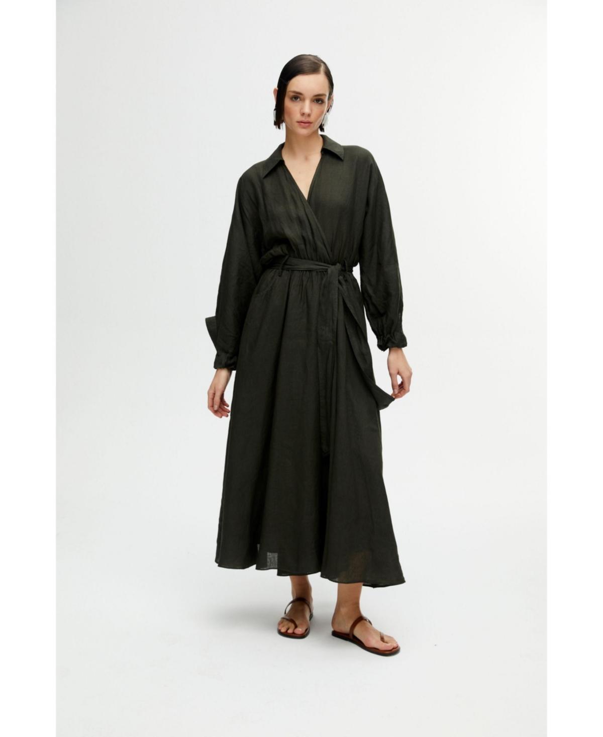 Nocturne Womens Belted Long Dress Product Image