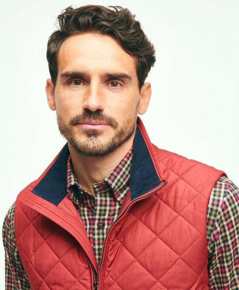 Water Repellent Diamond Quilted Vest Product Image