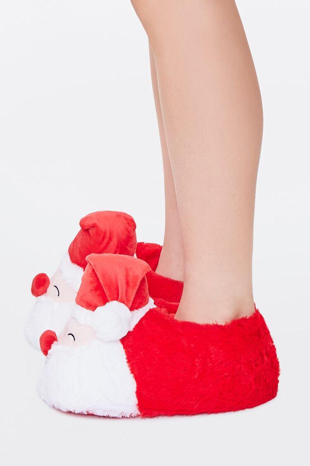 Plush Santa Indoor Slippers | Forever 21 Product Image