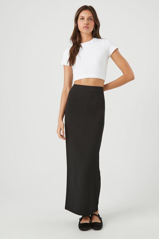 Zip-Slit Maxi Skirt | Forever 21 Product Image