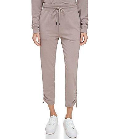 Andrew Marc Sport Womens Jersey Cinch-Hem Ankle Pants Product Image