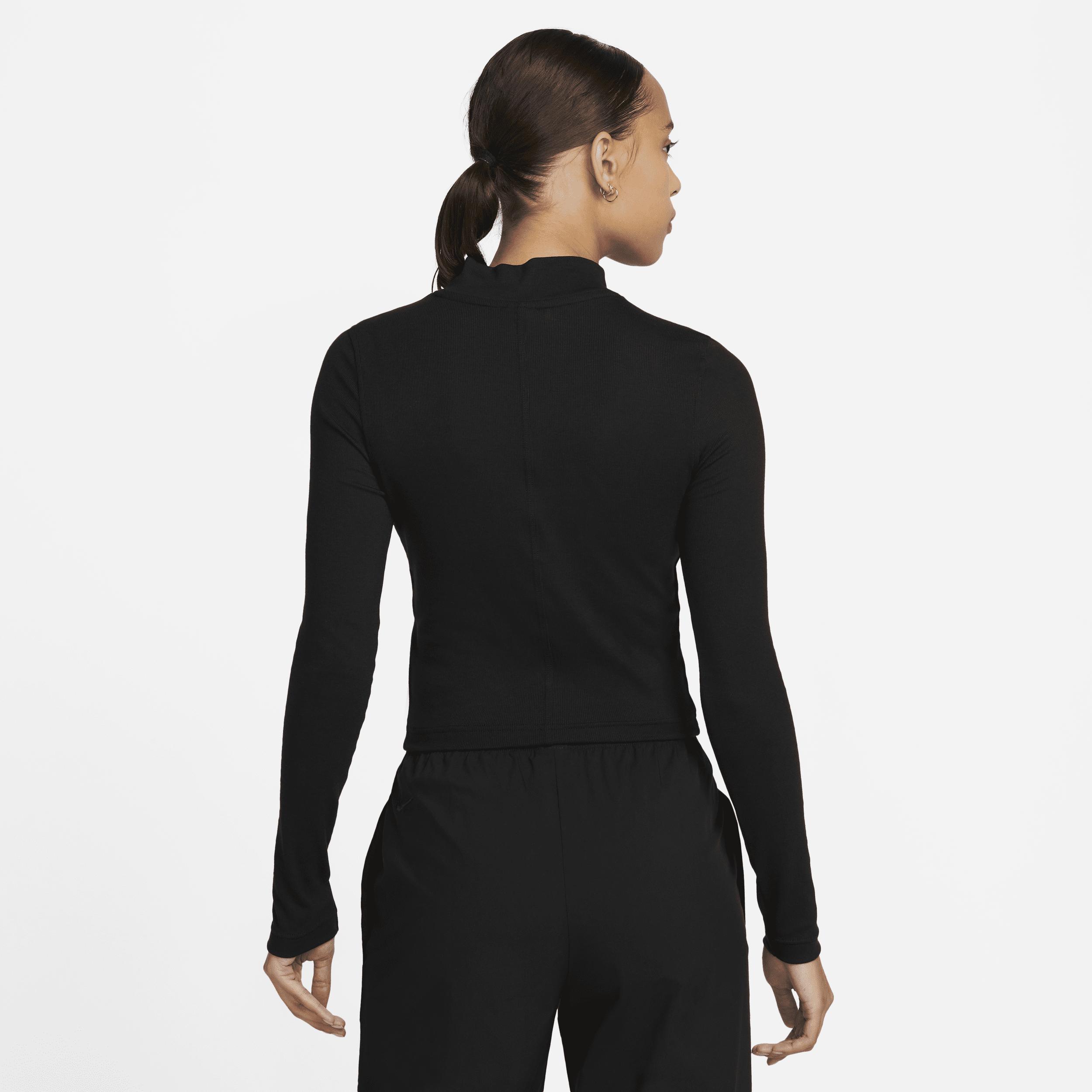 Women's Nike Sportswear Essential Ribbed Mock-Neck Long-Sleeve Top Product Image