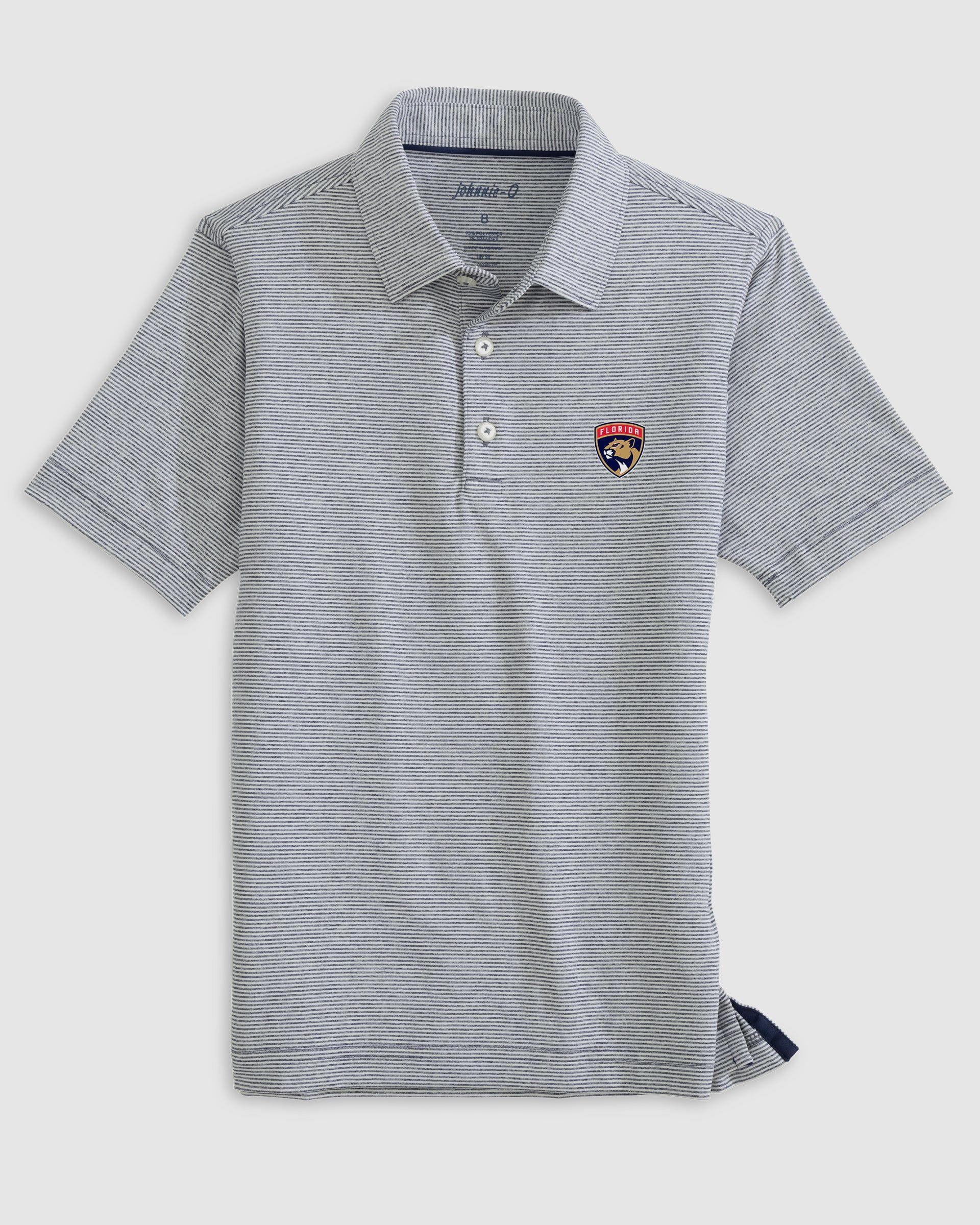 Chicago Cubs Lyndonn Striped Jersey Performance Polo Product Image