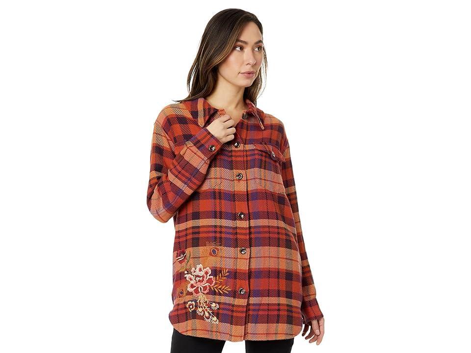 Johnny Was Ananke Shirt Jacket (Plaid) Women's Clothing Product Image