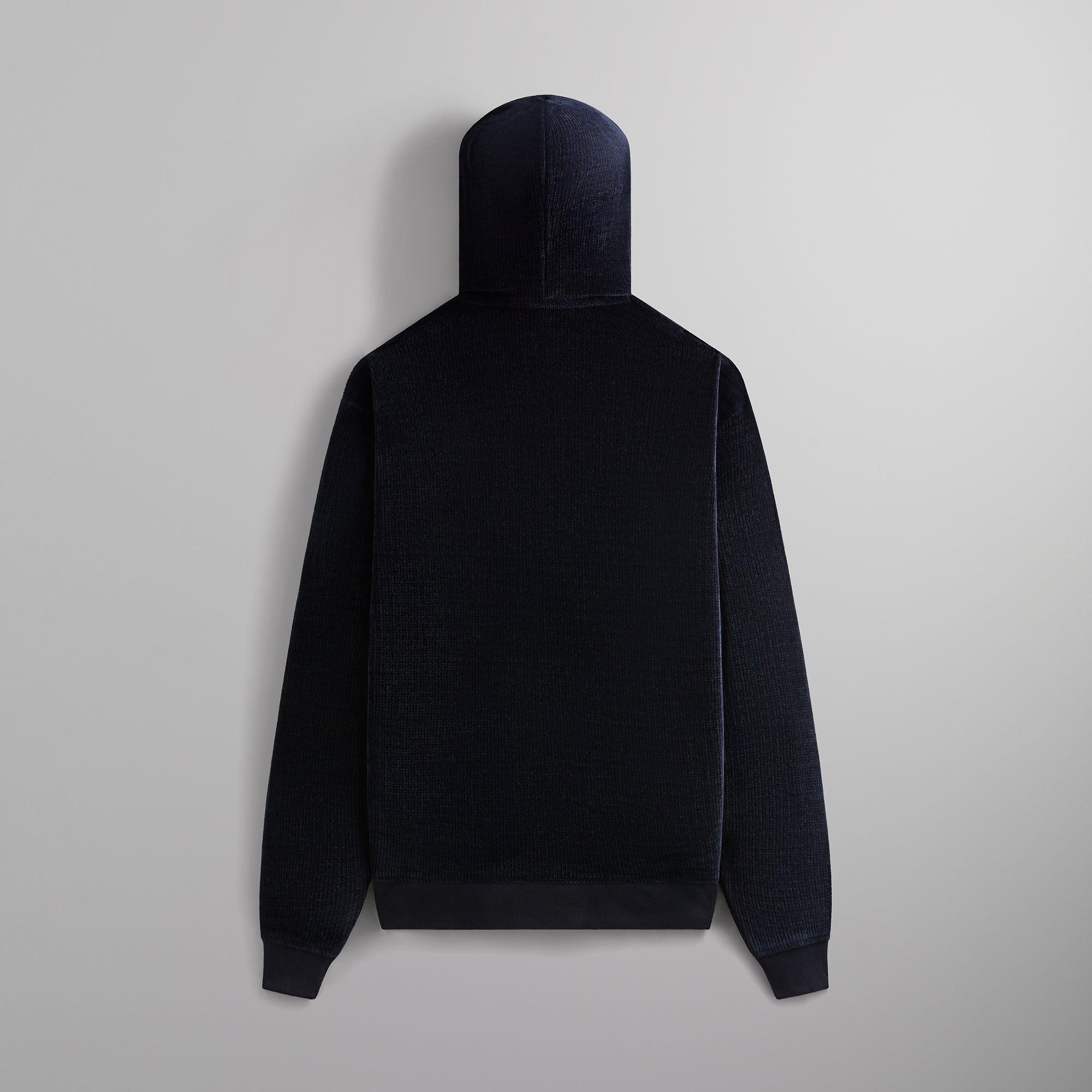 Kith Bonded Waffle Coleman Quarter Zip Hoodie - Nocturnal Male Product Image