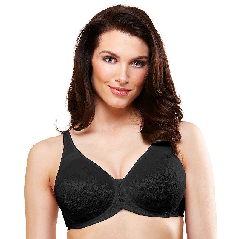 Lunaire Bra: Victoria Lace Full-Figure Full-Coverage Bra 29211, Womens Black Product Image