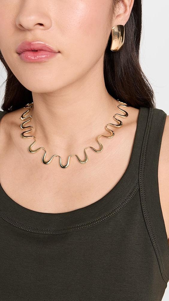 By Adina Eden Thin Squiggle Necklace | Shopbop Product Image