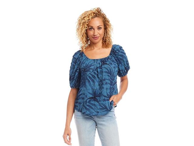 Karen Kane Peasant Top (Print 1) Women's Long Sleeve Pullover Product Image