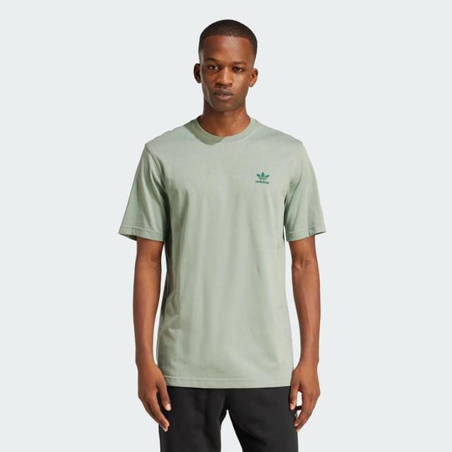 adidas Trefoil Essentials Tee White S Mens Product Image