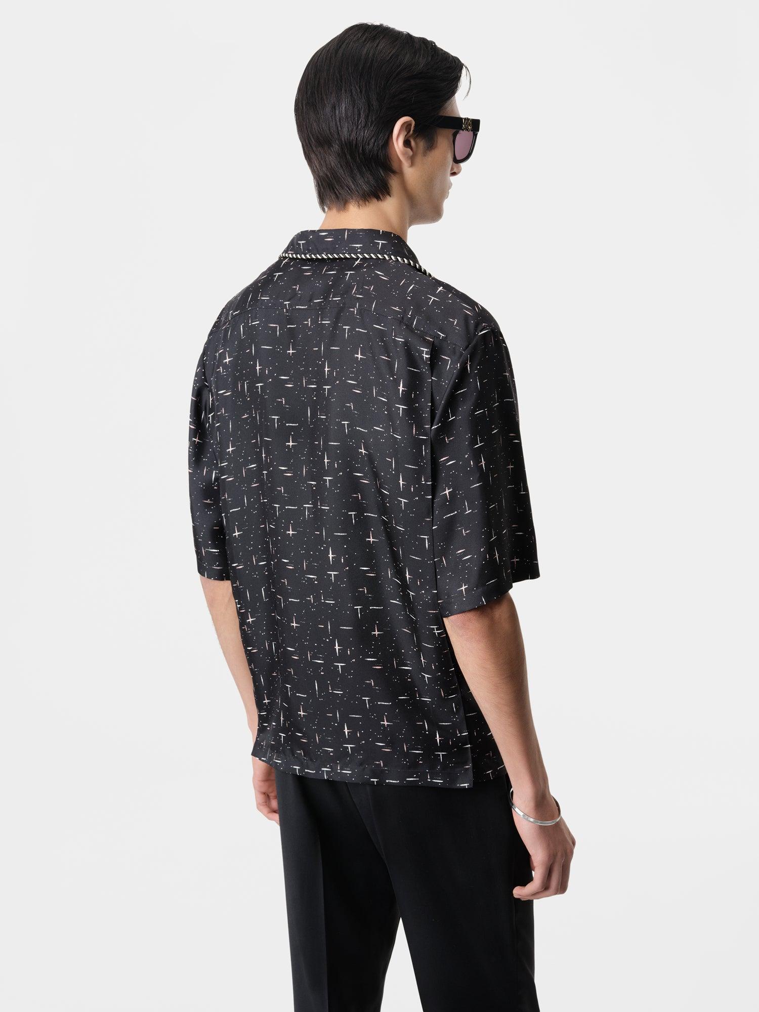 FLECK AMIRI BOWLING SHIRT - Black Male Product Image