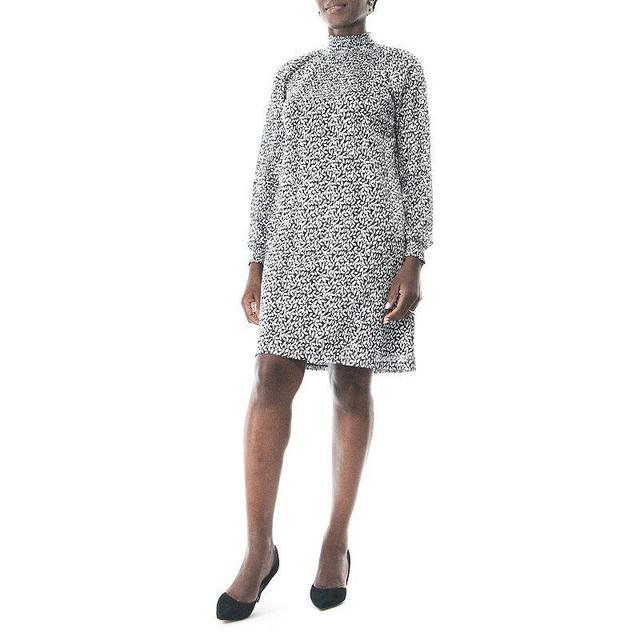 Womens Nina Leonard Foiled Float Dress Product Image