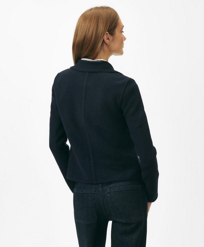 Double-Breasted Sweater Jacket in Merino Wool Product Image