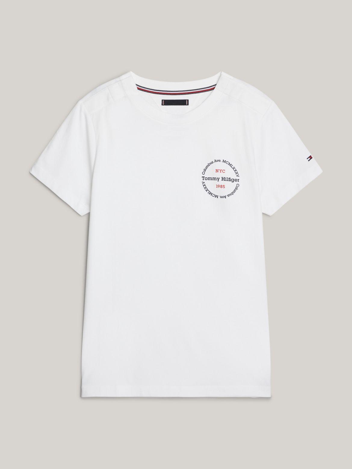 Tommy Hilfiger Men's Slim Fit Round Logo T-Shirt Product Image