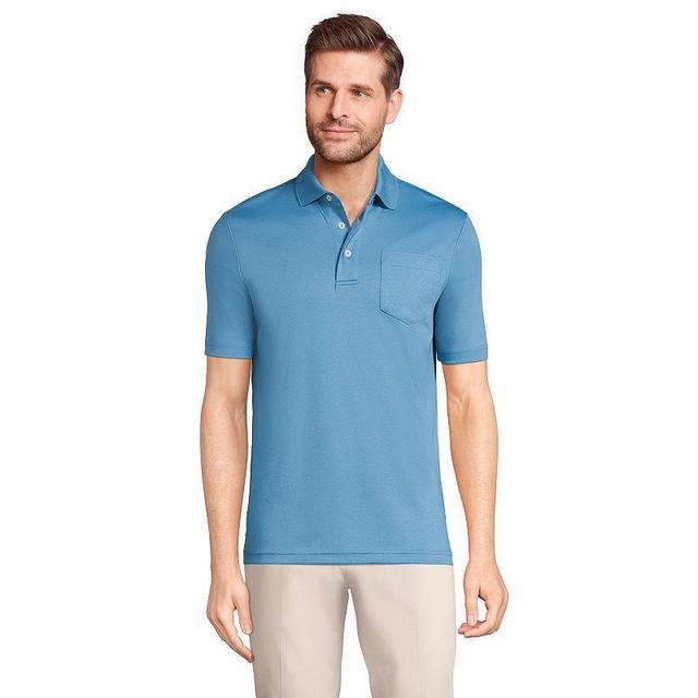 Mens Lands End Super Soft Supima Pocket Polo Product Image