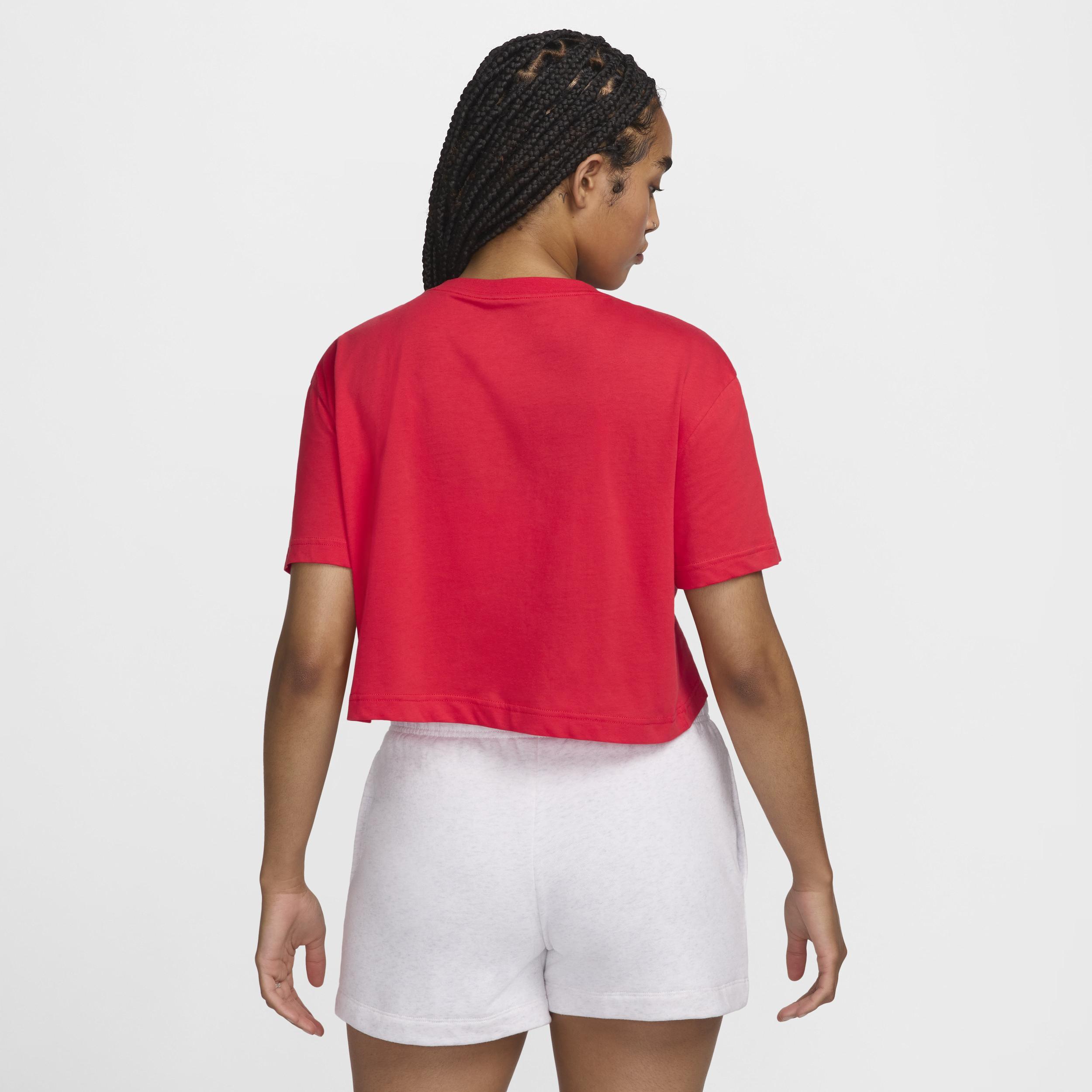 Womens Nike Sportswear Essential Cropped Logo T-Shirt Product Image