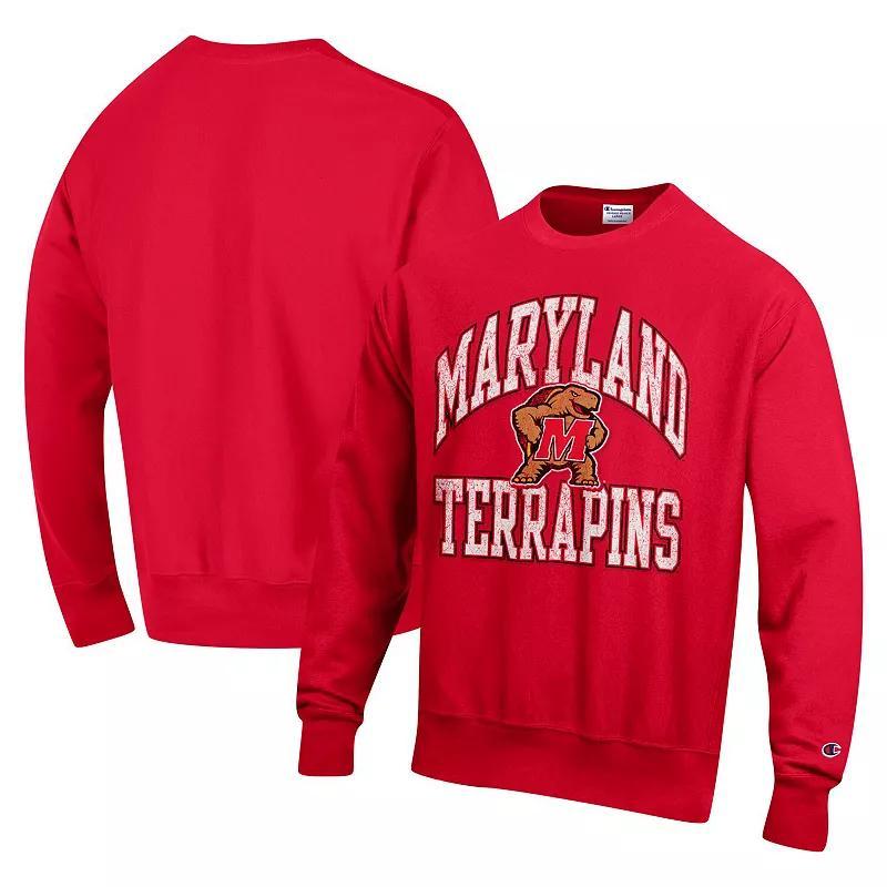 Mens Champion Maryland Terrapins Vault Late Night Reverse Weave Pullover Sweatshirt Product Image