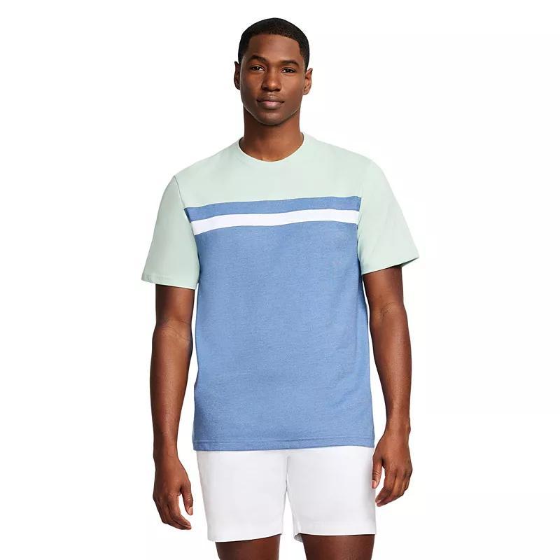 Mens IZOD Saltwater Color Blocked Short Sleeve Crewneck T-Shirt Product Image