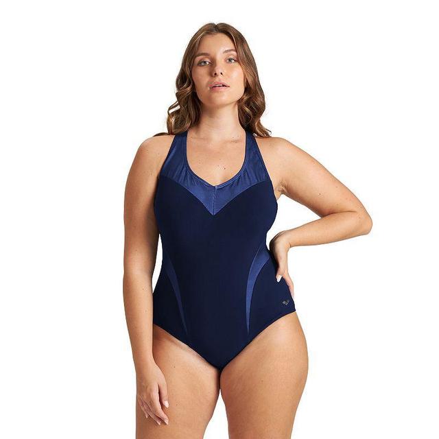 Plus Size Arena Bodylift Isabel Light Crossback B-Cup Shaping One-Piece Swimsuit, Womens Product Image