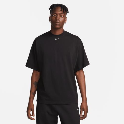 Nike Mens Nike Solo Swoosh Short Sleeve Heavyweight Top - Mens Black/White product image