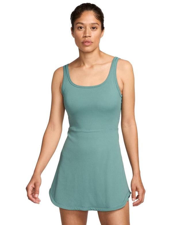 Nike Womens One Dri-fit Scoop Neck Sleeveless Dress - Smokey Mauve/platinum Violet Product Image