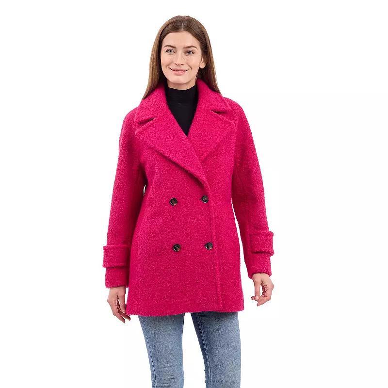 Womens BCBGeneration Double-Breasted Faux Wool Coat Product Image