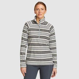 Women's Fast Fleece Raglan-Sleeve 1/4-Zip - Print Product Image