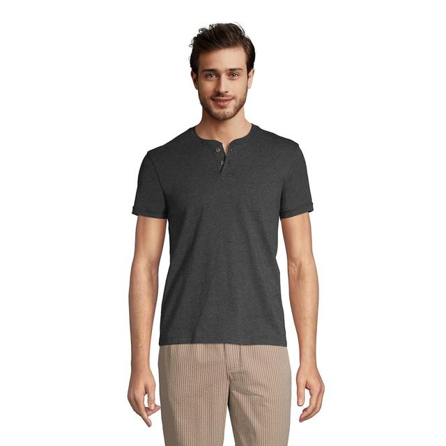 Lands End Mens Short Sleeve Super-t Henley T-Shirt Product Image