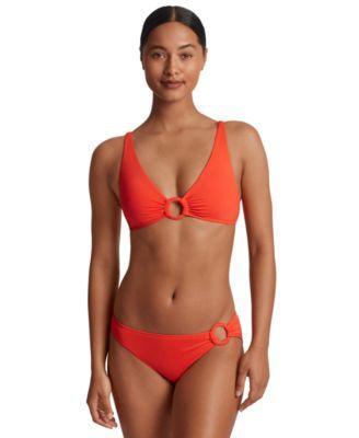 Lauren Ralph Lauren Womens Macrame O Ring Bikini Top Bottoms Product Image