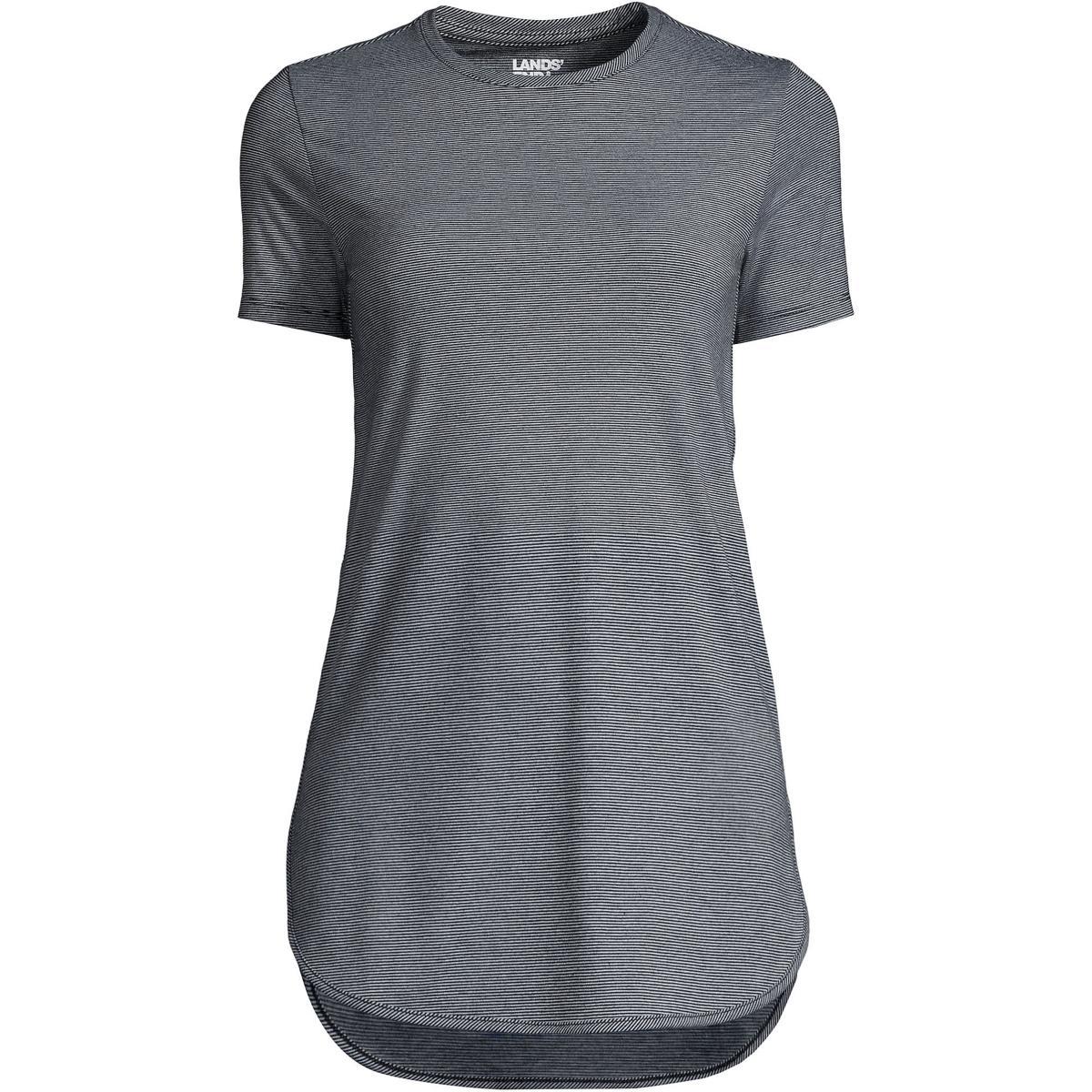 Petite Lands End Moisture-Wicking UPF 50 Tunic Tee, Womens Product Image