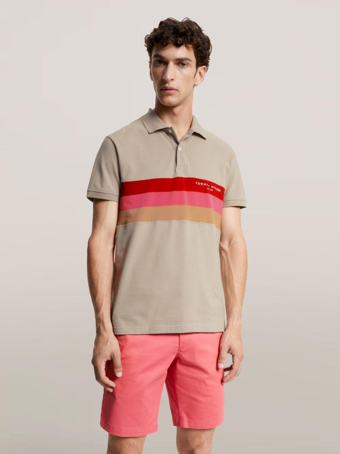 Tommy Hilfiger Men's Slim Fit Tommy Stripe Polo Product Image