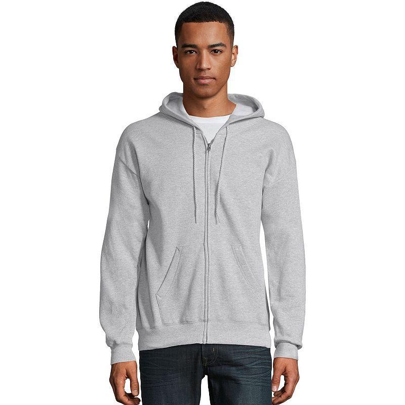 Mens Hanes EcoSmart Fleece Full-Zip Hooded Jacket Product Image